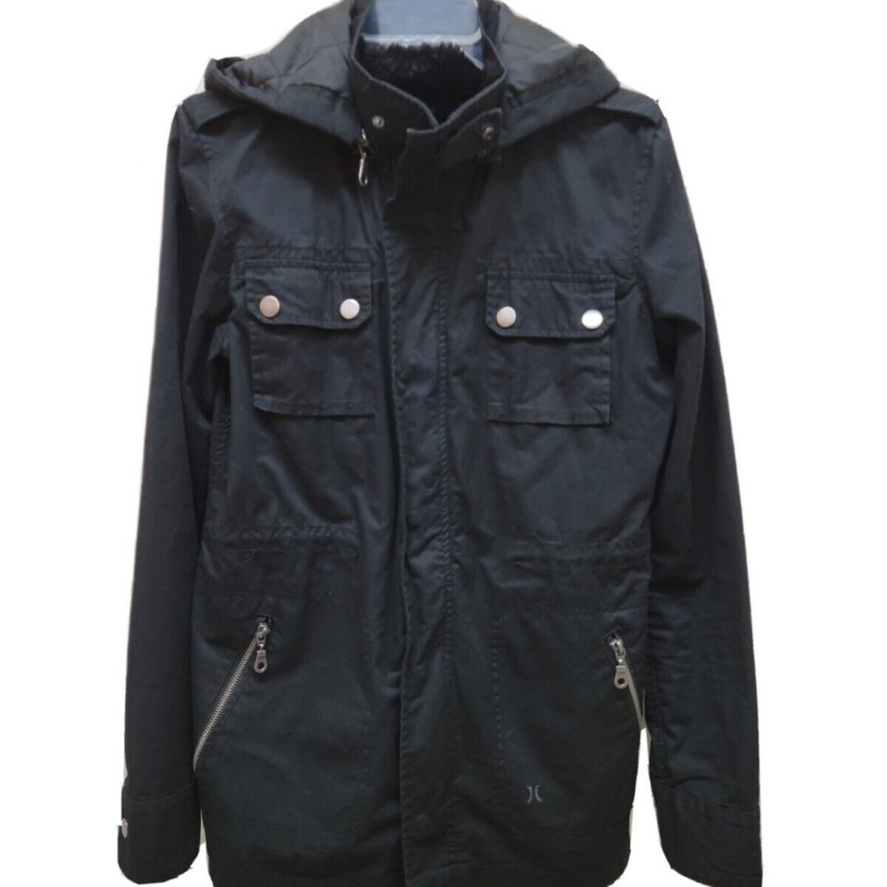 Hurley Black Jacket w/ Removable Fleece Liner